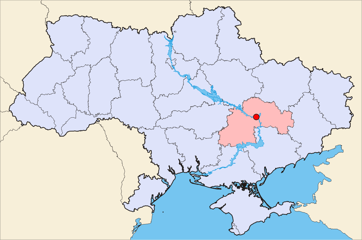 Dnepropetrovsk map